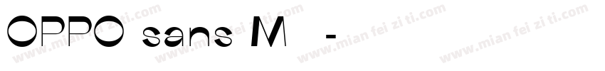 OPPO sans M 字体字体转换